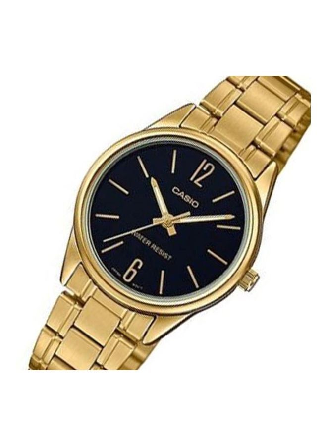 CASIO Women's Water Resistant Analog Watch LTP-V002G-1BUDF - 25 mm - Gold - Image 4