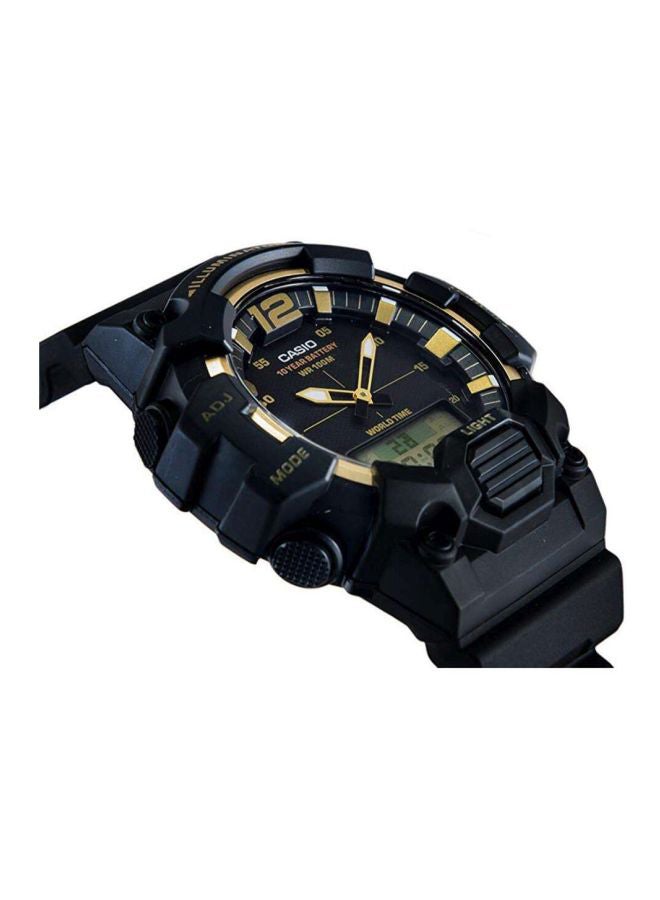 كاسيو ساعة يد رقمية وبعقارب من سلسلة يوث طراز HDC-700-9AVEF - قياس 49 مم - لون أسود للرجال - Image 3