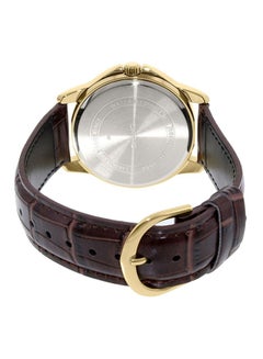 CASIO Men's Water Resistant Leather Analog Watch MTP-V004GL-9A - 42 mm - Brown  - Image 2