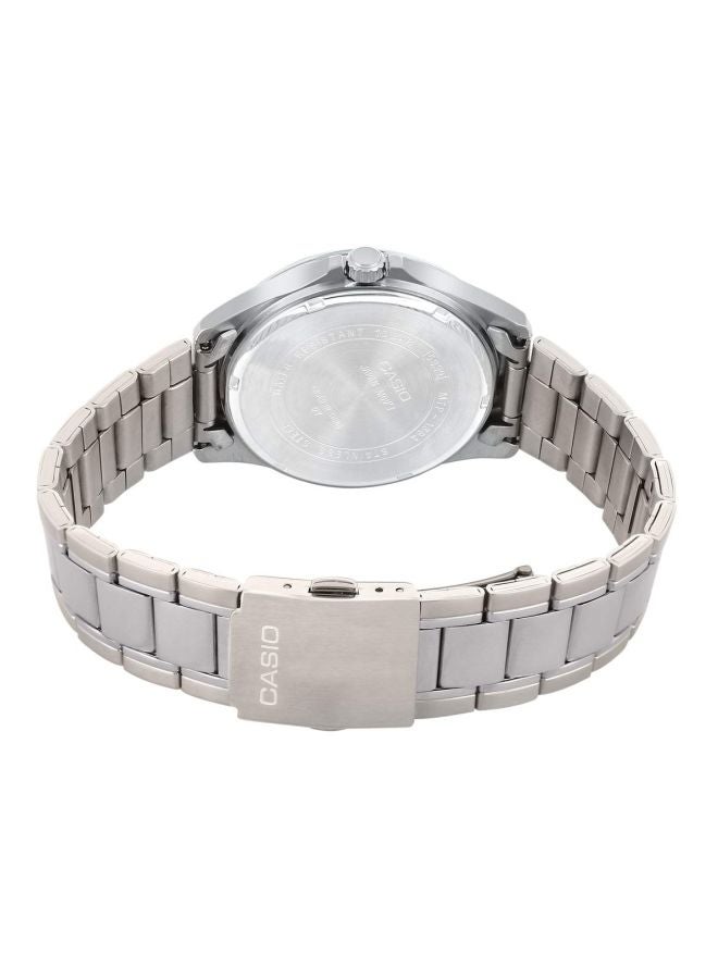CASIO - Men's Stainless Steel Analog Watch MTP-1384D-7AVDF - 47 mm - Silver - Image 1