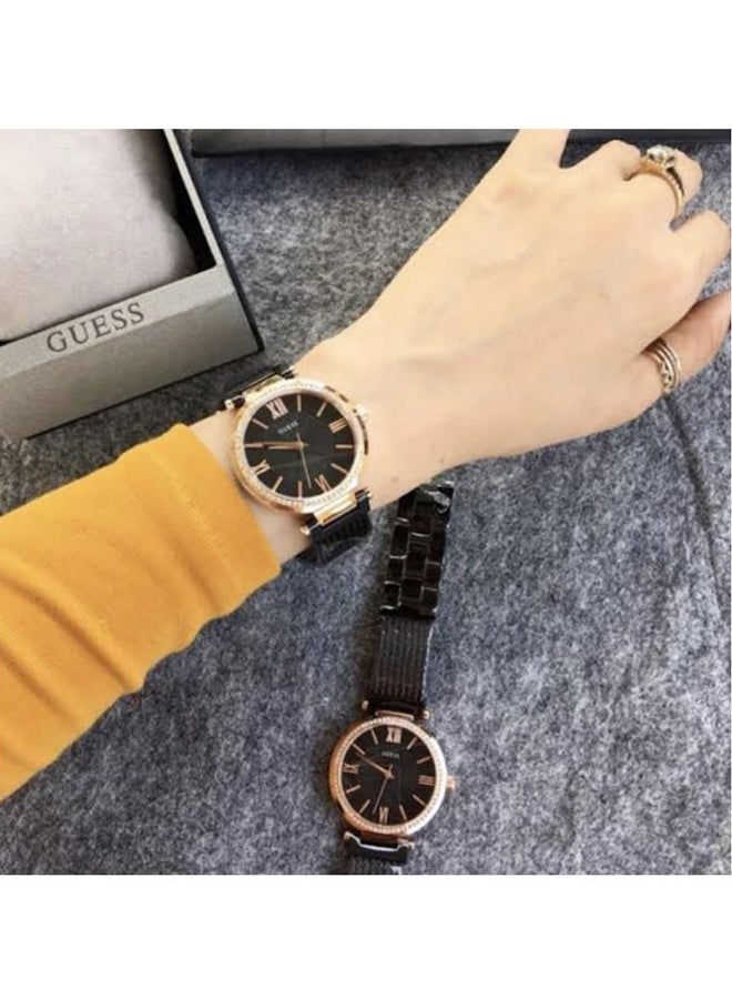 GUESS Women's Stainless Steel Analog Watch W0638L5 - 37 mm - Black - Image 5