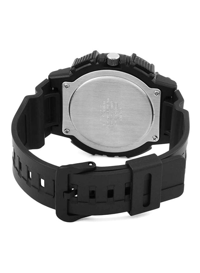 كاسيو ساعة يد كرونوغراف مقاومة للماء طراز MCW-200H-1AVEF - مقاس 56 مم - لون أسود للرجال - Image 2