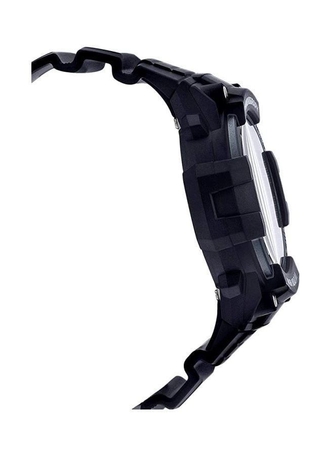 كاسيو ساعة يد كرونوغراف مقاومة للماء طراز MCW-200H-1AVEF - مقاس 56 مم - لون أسود للرجال - Image 3