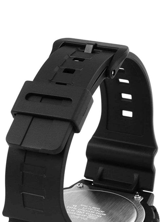 كاسيو ساعة يد كرونوغراف مقاومة للماء طراز MCW-200H-1AVEF - مقاس 56 مم - لون أسود للرجال - Image 4