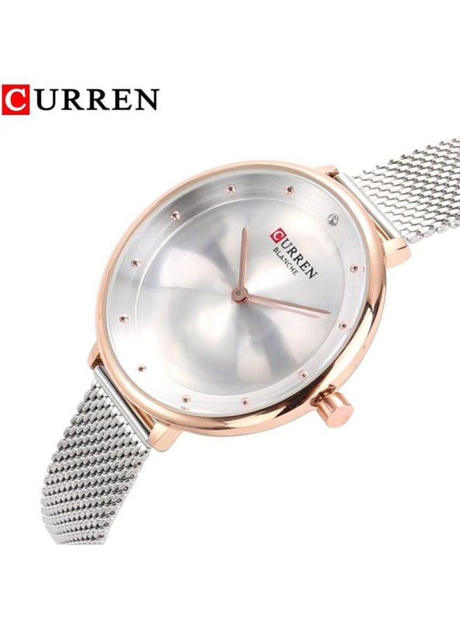 CURREN - Women's Water Resistant Stainless Steel Analog Watch 9029 - 30 mm - Silver - Image 1