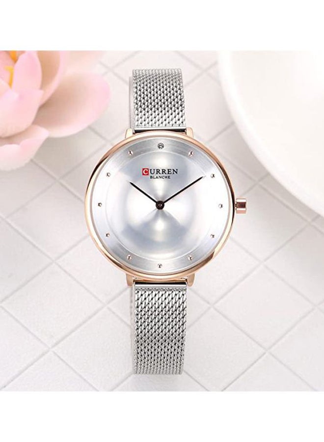 CURREN - Women's Water Resistant Stainless Steel Analog Watch 9029 - 30 mm - Silver - Image 1