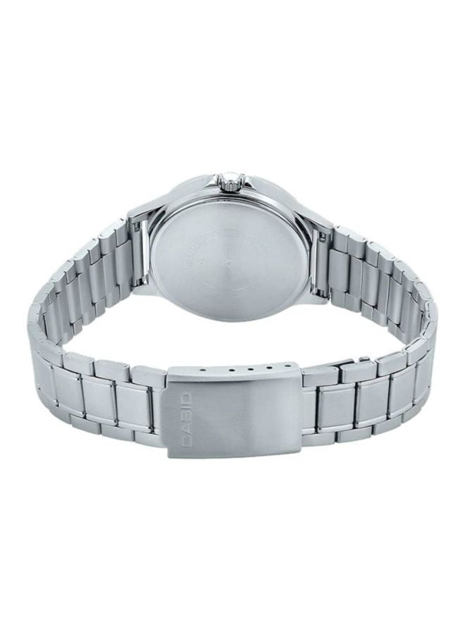 كاسيو ساعة يد كرونوغراف مقاومة للماء طراز LTP-V300D-7A - مقاس 33 مم - لون فضي للنساء - Image 2