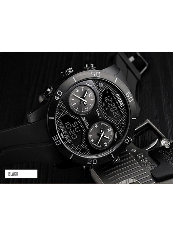 SKMEI Men's Leather Chronograph Watch 1355  - Image 5