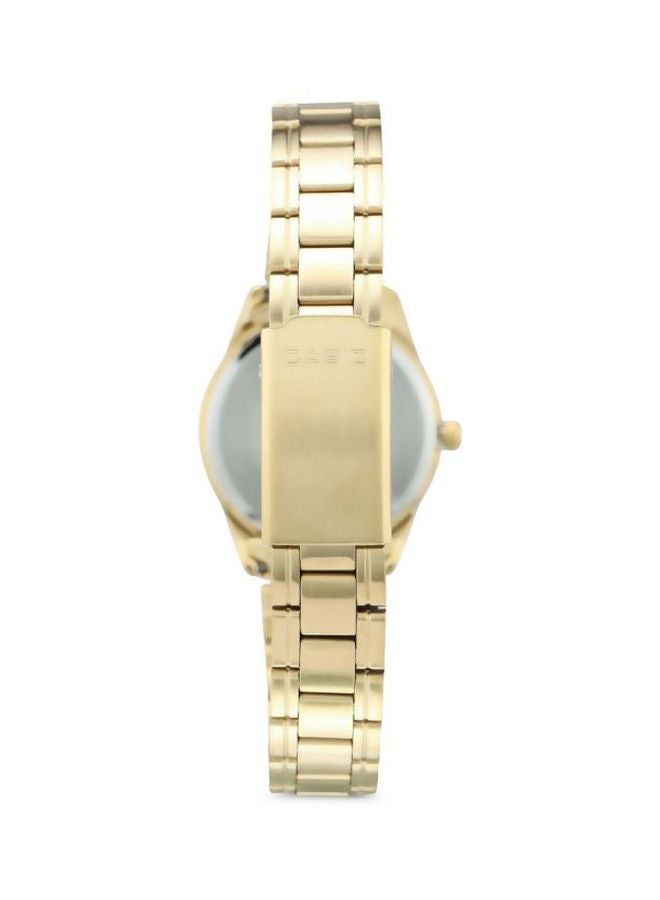 CASIO - Women's Water Resistant Analog Watch  LTP-V005G-7BUDF Gold - Image 1