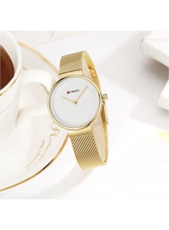 CURREN Women's Water Resistant Analog Watch 9016 - 30 mm - Gold  - Image 5