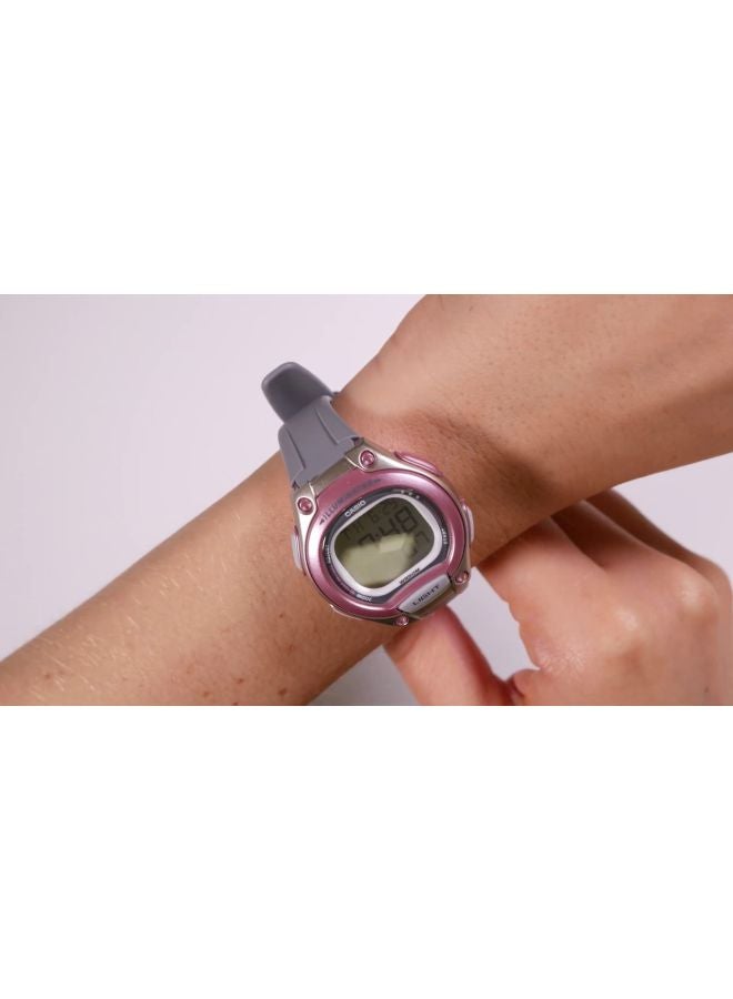 CASIO Women's Illuminator Water Resistant Digital Watch LW-203-2AVDF - 38 mm - Grey - Image 4