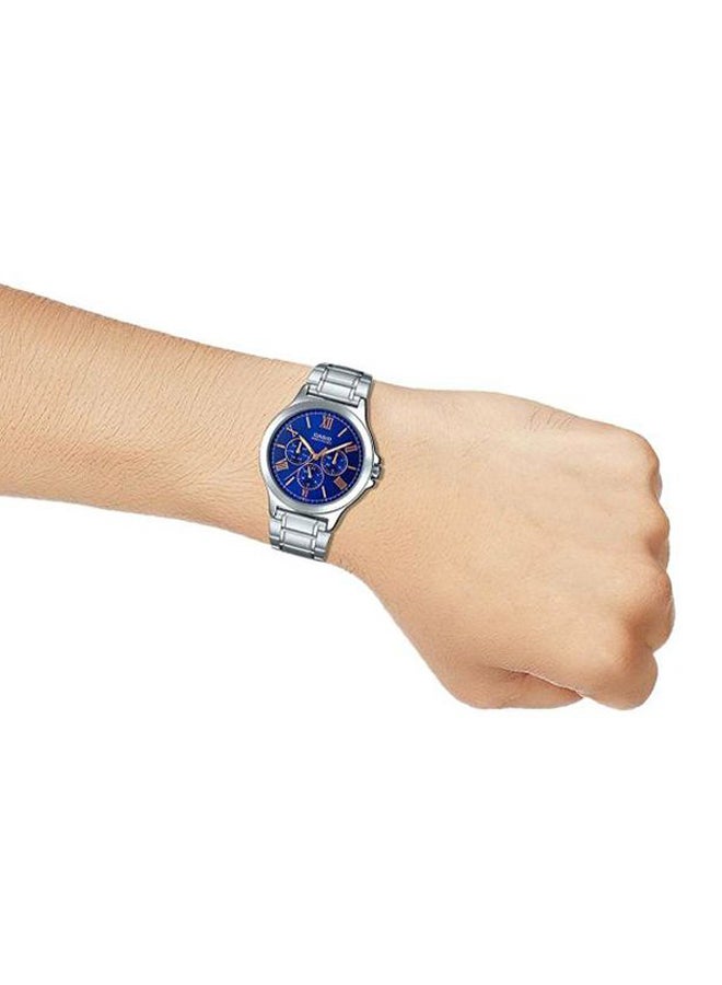 CASIO Men's Enticer Water Resistant Analog Watch MTP-V300D-2AUDF - 42 mm - Silver  - Image 5