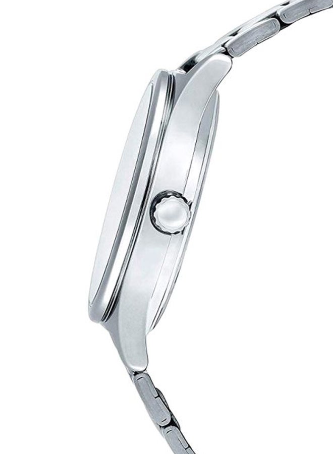 كاسيو ساعة يد بعقارب مقاومة للماء طراز MTP-V006D-7B - 38 مم - فضي للرجال - Image 3