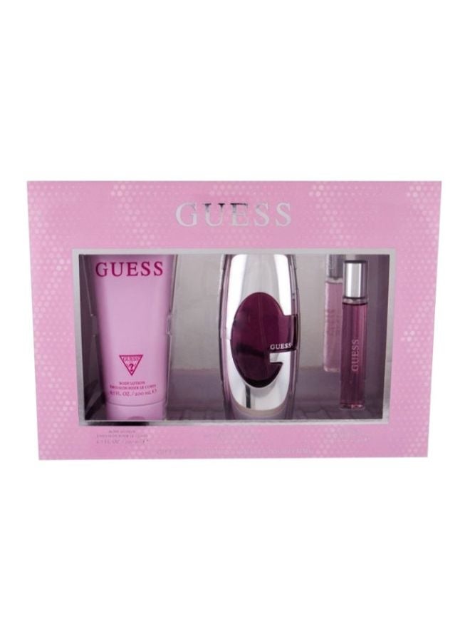 جس مجموعة الهدايا الأنيقة من 3 قطع Pink EDT 75ml, Body Lotion 200ml, Mininture 15ملليلتر - Image 2