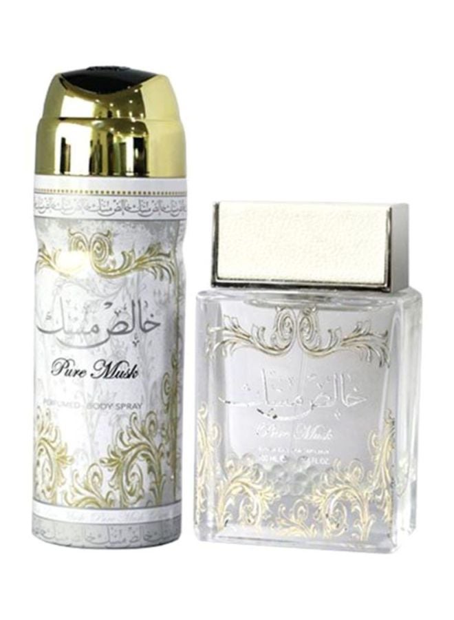لطافة مجموعة هدايا خالص المسك النقي، مكونة من قطعتين (1 x EDP 100 ml , 1 x Body Spray 200 ml)  - Image 2