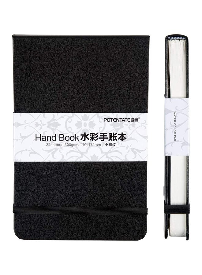 Generic - Watercolor Pad Sketch Stationery Notebook,24 Sheets Multicolour - Image 1