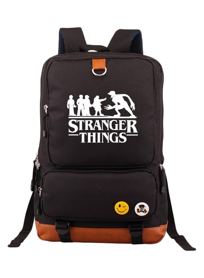 جوي شيك حقيبة ظهر مطبوعة بعبارة "Stranger Things" أسود - Image 1