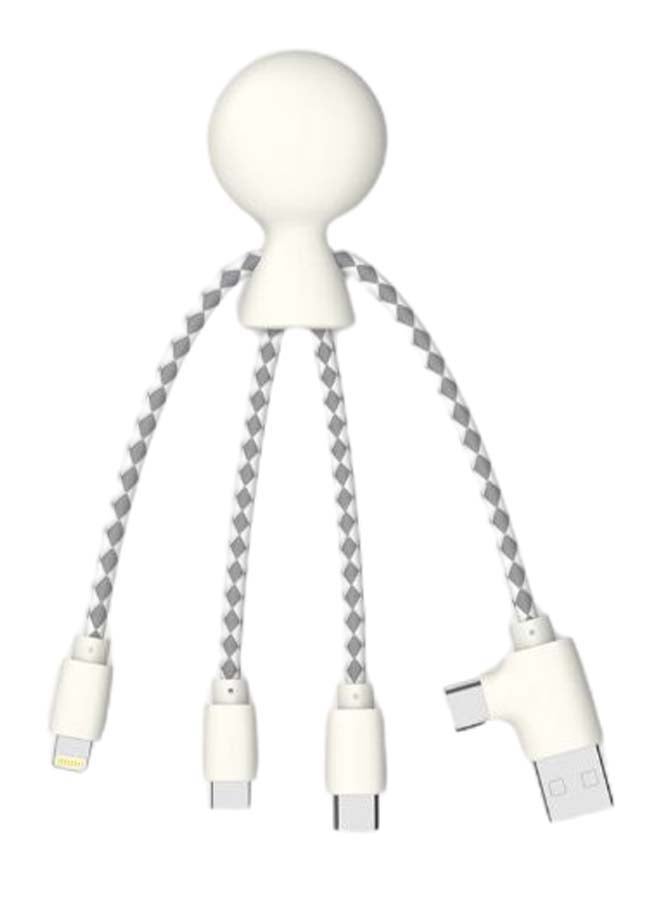 Xoopar Mr Bio Cable Connector White/Silver - Image 1