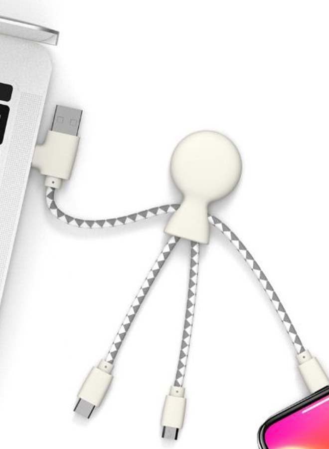 Xoopar Mr Bio Cable Connector White/Silver - Image 2