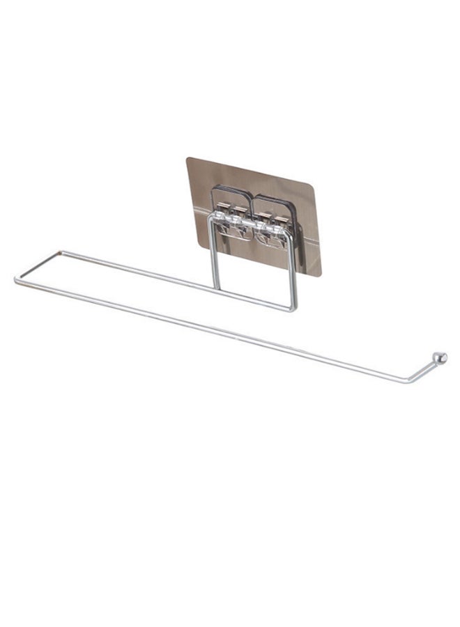 Generic Towel Holder Bar Silver/Brown 26.5 x 6cm 
