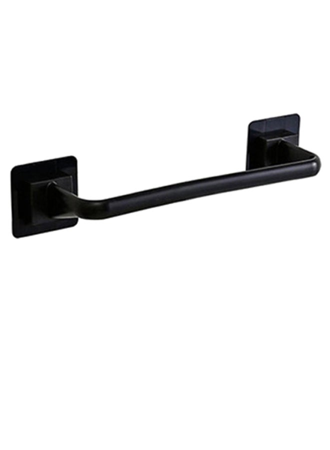 Wall Mount Towel Bar Black 30.5 x 7cm 