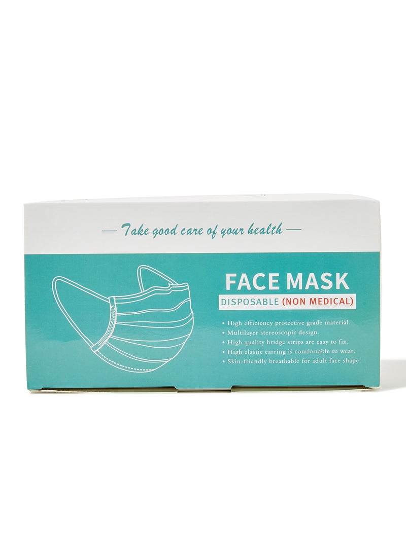 50-Piece Disposable Protective Face Mask Set - Image 1