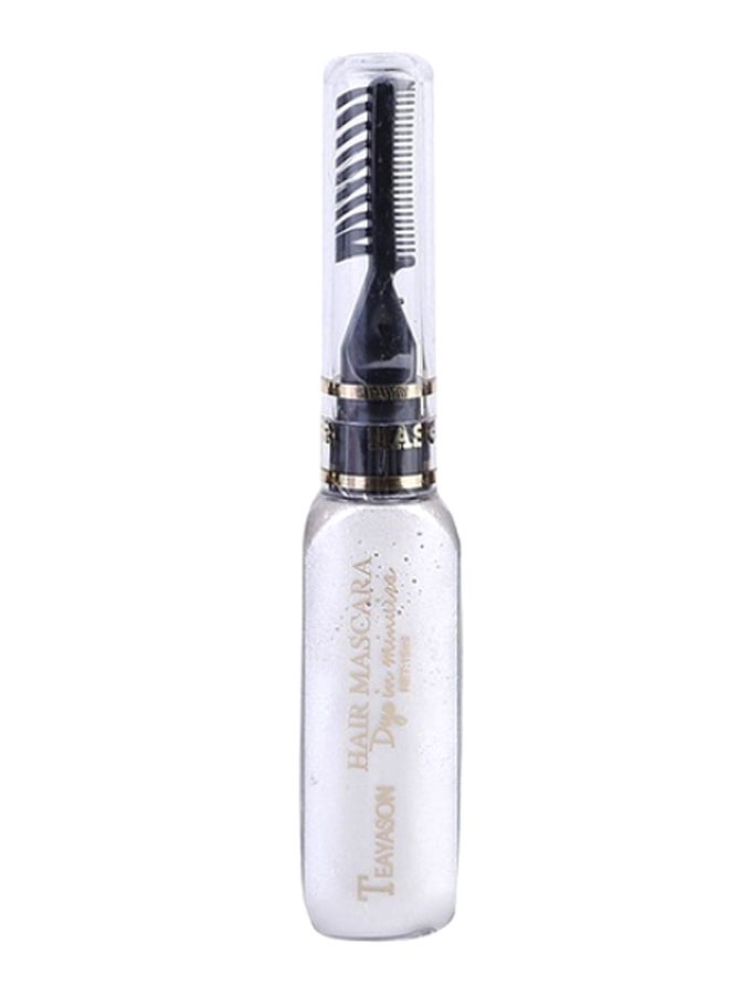 TEAYASON Fashion Temporary Hair Dye Mascara White