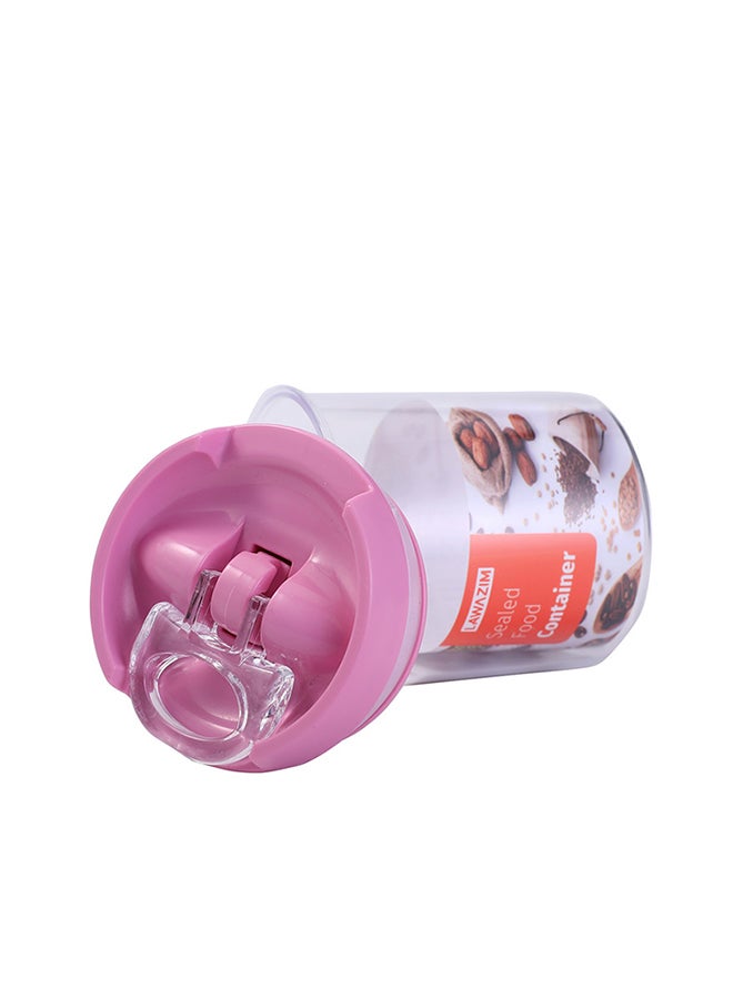 LAWAZIM 3-Piece Sealed Food Container (S-M-L) - Round Pink 7x15x7cm  - Image 5