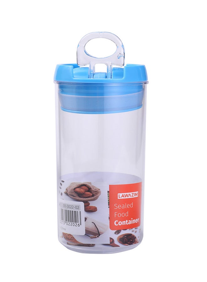 LAWAZIM 3-Piece Food Container Set Clear/Blue Small 7x10, Medium 7x12.5, Large 7x15cm  - Image 4