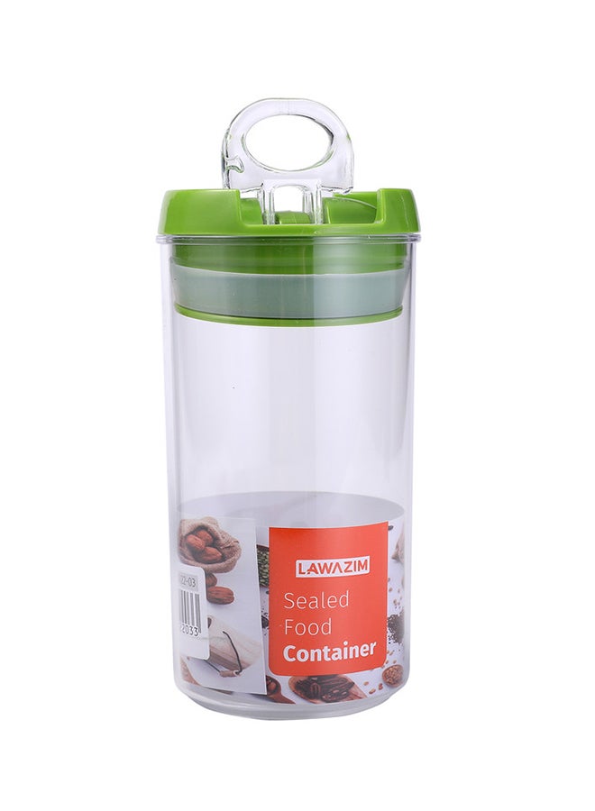 لوازم طقم أوعية دائرية محكمة الغلق لحفظ الطعام مكون من 3 قطع شفاف/أخضر 7x10 Cm, 7x12.5 Cm, 7x15سم - Image 4