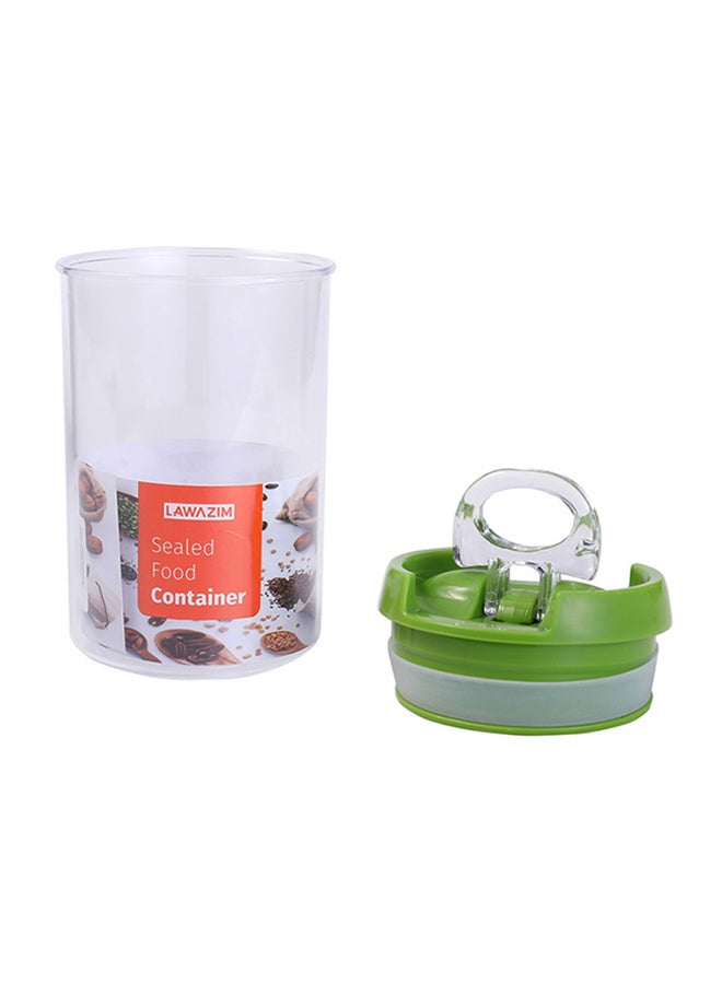 لوازم طقم أوعية دائرية محكمة الغلق لحفظ الطعام مكون من 3 قطع شفاف/أخضر 7x10 Cm, 7x12.5 Cm, 7x15سم - Image 5