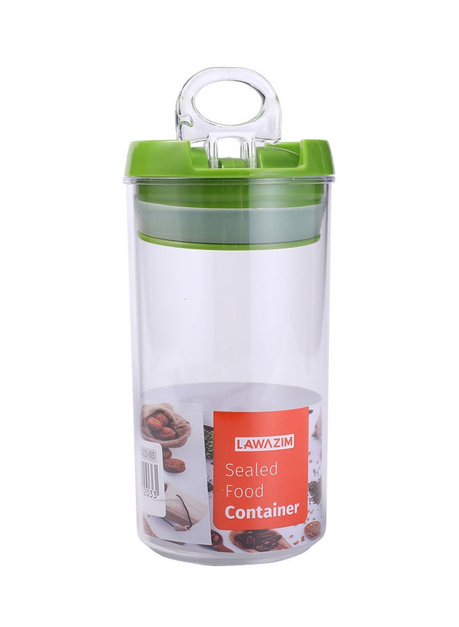 LAWAZIM 6-Piece Round Sealed Food Container Clear/Green Small Food Container 7x10 Cm, Medium Food Container 7x12.5 Cm, Large Food Container 7x15cm  - Image 4