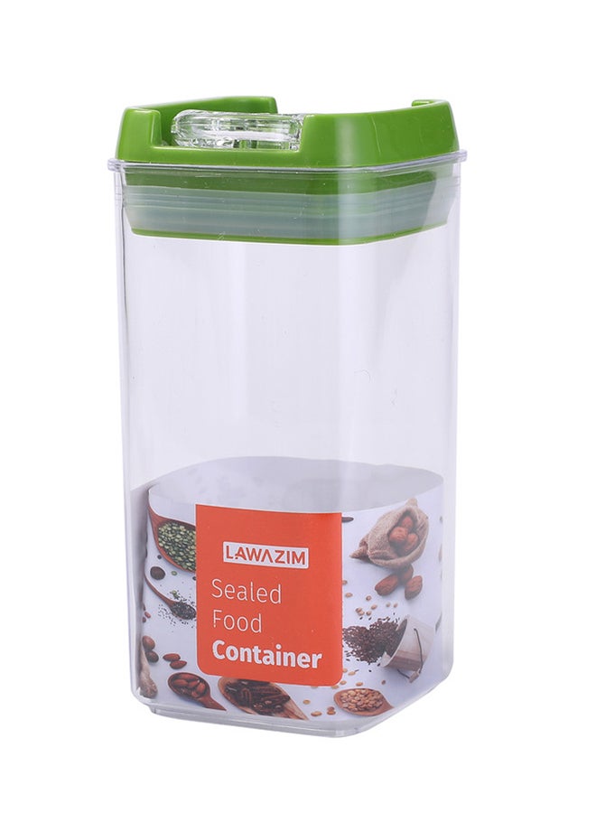 LAWAZIM 6-Piece Square Sealed Food Container Green/Clear 2 Small Container 7x10, 2 Medium Container 7x12.5, 2 Large Container 7x15cm  - Image 4