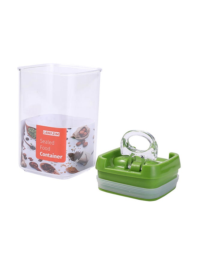 LAWAZIM 6-Piece Square Sealed Food Container Green/Clear 2 Small Container 7x10, 2 Medium Container 7x12.5, 2 Large Container 7x15cm  - Image 5