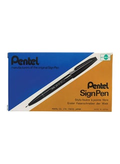Pentel Fiber-Tip Sign Pen Blue  - Image 2