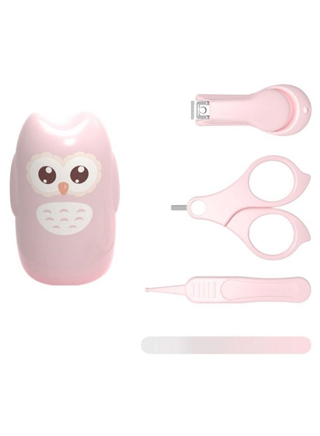 4-Piece Baby Nail Care Set With Owl Storage Box - Image 1
