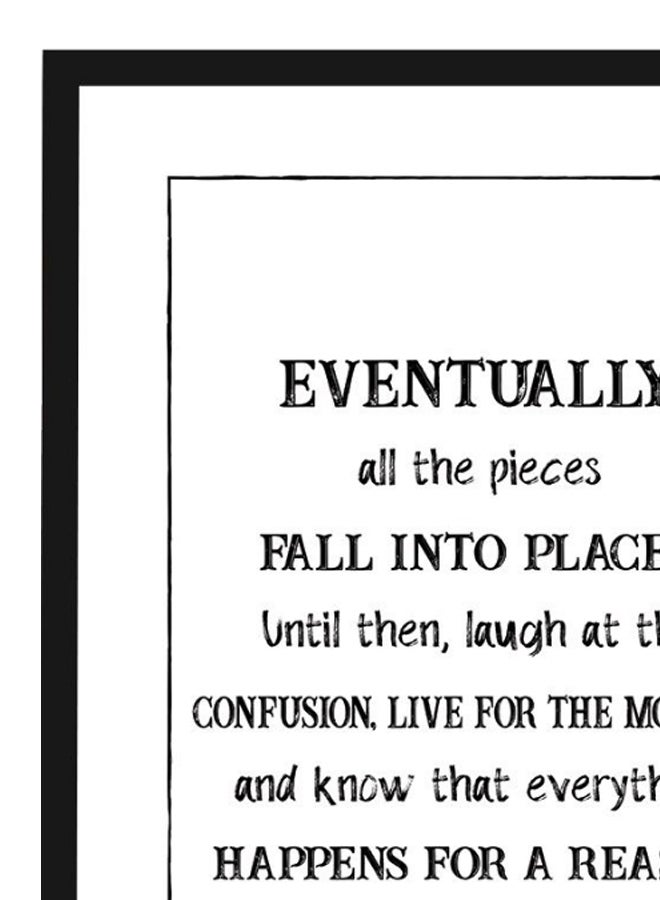 Carrie Bradshaw Quote Wall Frame White/Black 40X55cm - Image 2