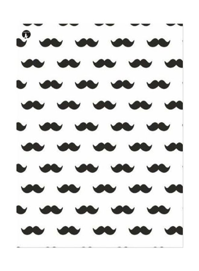 BP Mustache Printed Decorative Plate Black/White 20x15cm