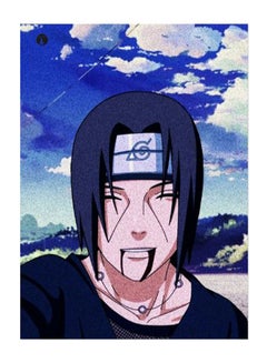 BP Sasuke Uchiha Printed Decorative Plate Blue/Black/Pink 20x15cm 