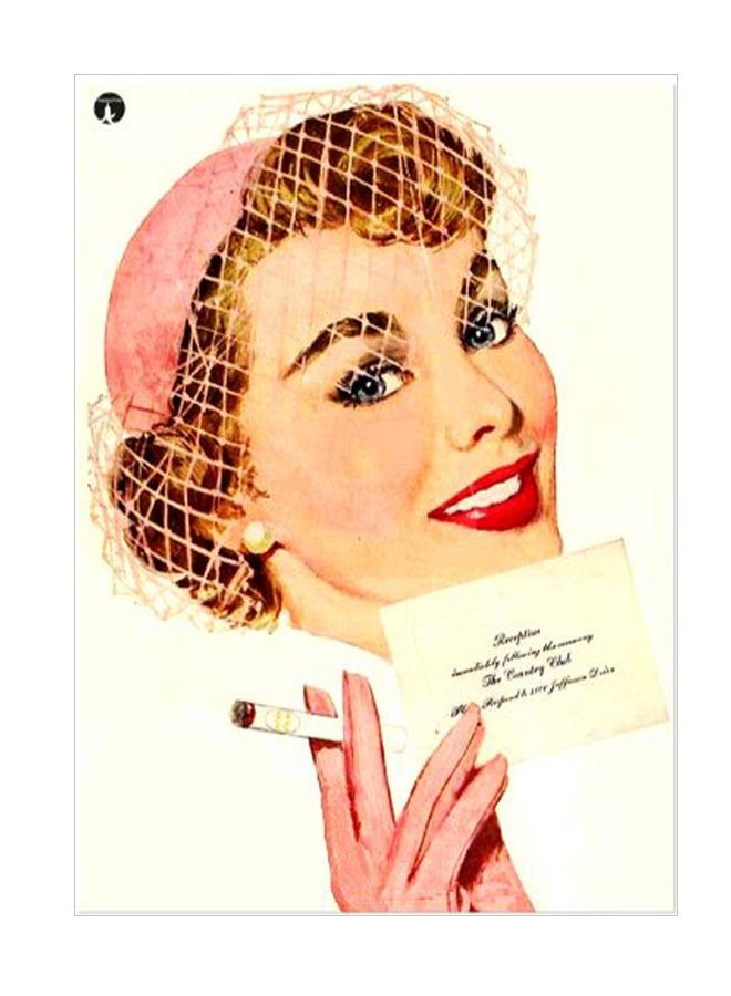 Printed Decorative Wall Art Plate Multicolour 20cm