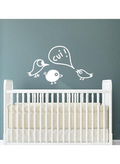 Self-Adhesive Decorative Wall Sticker White 75 x 45cm