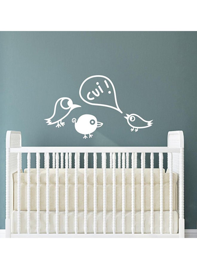 Generic - Self-Adhesive Decorative Wall Sticker White 75 x 45cm - Image 1