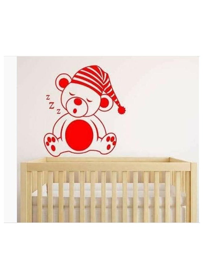Self-Adhesive Decorative Wall Sticker Red 55 x 40cm 