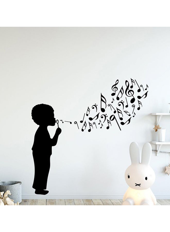 Self-Adhesive Decorative Wall Sticker Black 55 x 55cm 