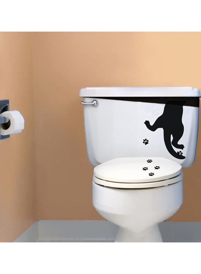 Bathroom Decoration Sticker Black 30 x 35cm