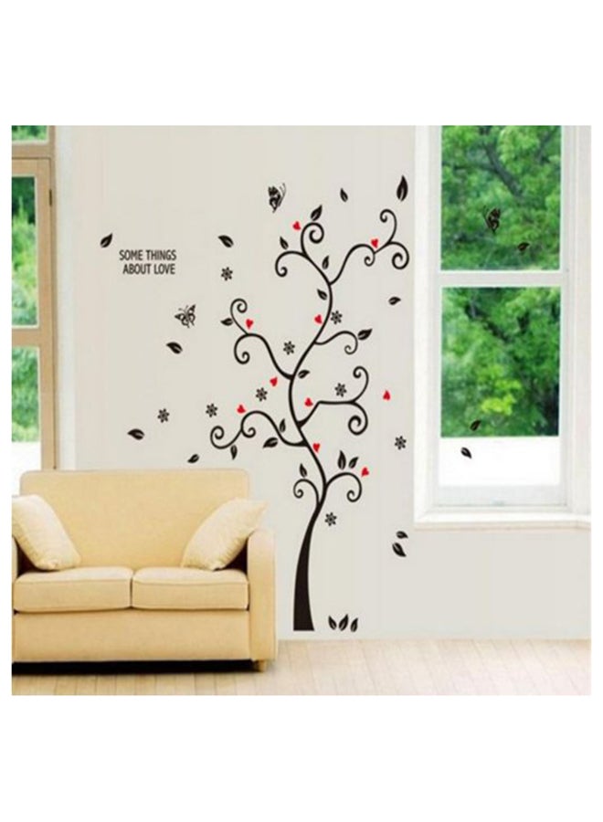Self-Adhesive Decorative Wall Sticker Black/Red 100 x 120cm - Image 1