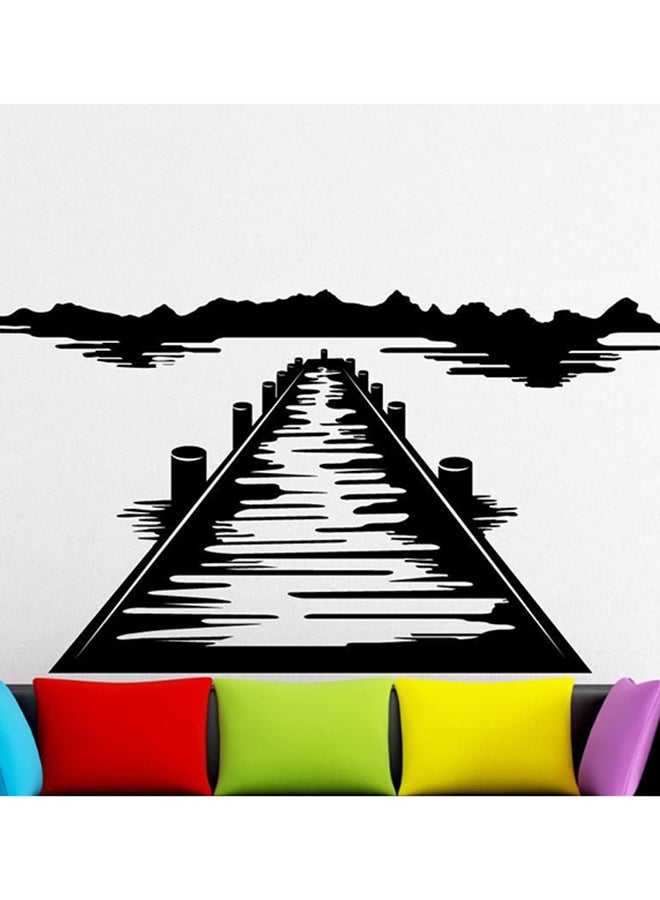 ملصق جداري ذاتي اللصق للديكور أسود 75 x 40سم