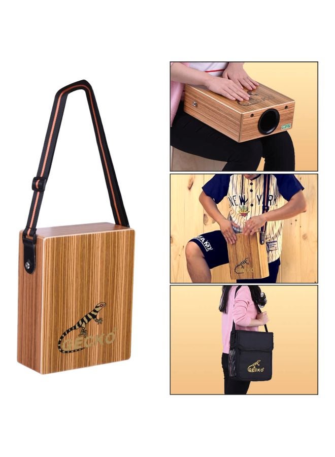 GECKO - Portable Cajon Box With Carryin Bag 23x29x10cm - Image 1
