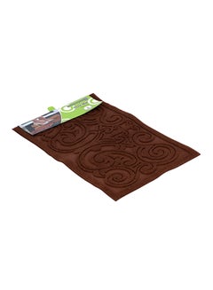Royalford Door Mat Long Lasting Nylon Surface Heavy Duty Brown Rubber Surface Brown  - Image 3