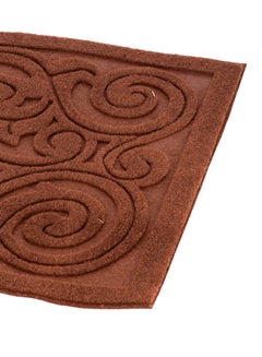 Royalford Door Mat Long Lasting Nylon Surface Heavy Duty Brown Rubber Surface Brown  - Image 5